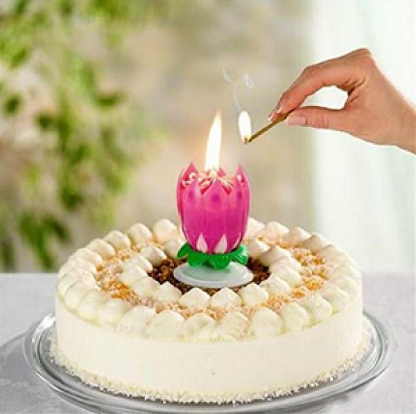 большая свечка для торта