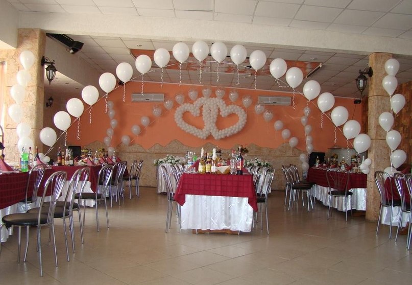 Оформление на свадьбу воздушными шарами