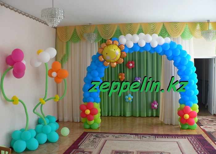 оформление шарами в детском садике